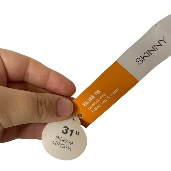 2/$30 Mossimo Supply Skinny Distressed Light Wash Studded Denim Jeans Size 7 - Picture 11 of 11